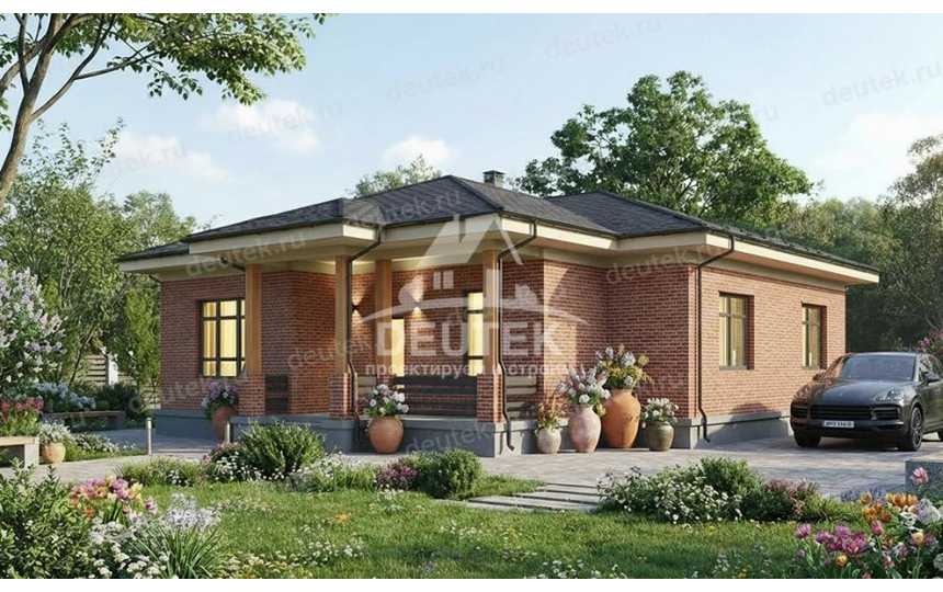 Проект загородного одноэтажного дома с площадью до 150 кв м - LK-359