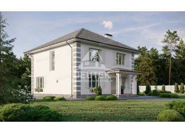 Проект узкого одноэтажного дома с площадью 150 кв м - LK-313