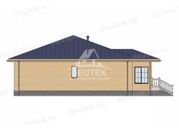 Проект дачного одноэтажного дома из керамических блоков - LK-302