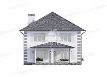 Проект узкого одноэтажного дома с площадью 150 кв м - LK-313