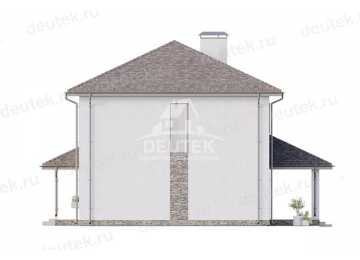 Проект жилого двухэтажного дома с размерами 13 м на 10 м - LK-316