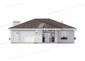 Проект жилого одноэтажного дома с гаражом - LK-320