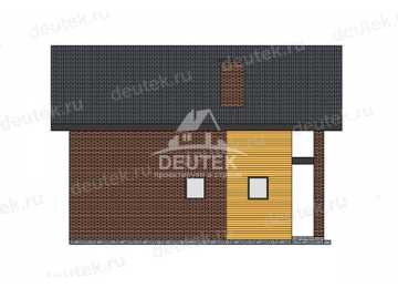 Проект жилого двухэтажного дома с большими окнами - LK-332