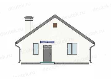 Проект дачного одноэтажного дома с террасой - LK-339