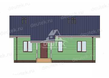 Проект дачного одноэтажного дома с двумя спальнями - LK-346