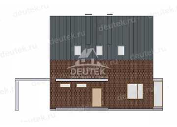 Проект узкого двухэтажного дома из газобетона - LK-357