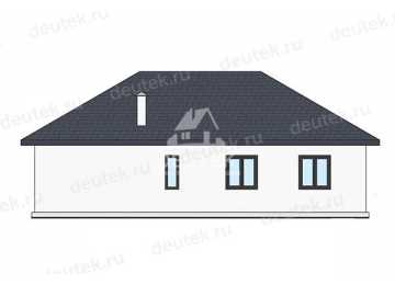 Проект дачного одноэтажного дома с размерами 14 м на 11 м - LK-360