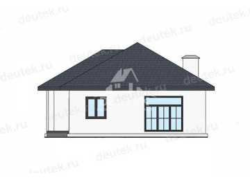 Проект дачного одноэтажного дома с размерами 14 м на 11 м - LK-360