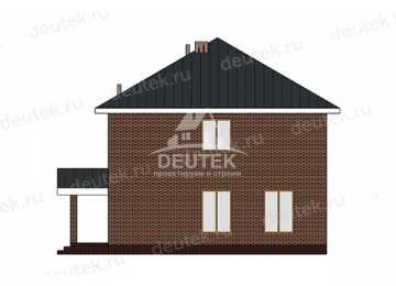 Проект дачного двухэтажного дома из газобетона - LK-370