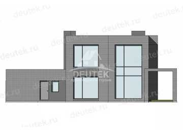 Проект стильного двухэтажного дома с двухместным гаражом - LK-374