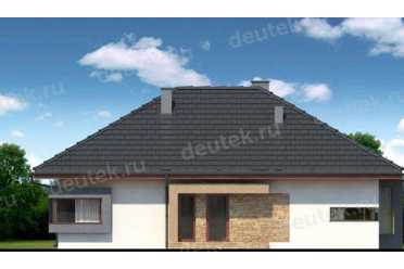 Проект европейского дома с камином 10 на 15 метров DTA100136