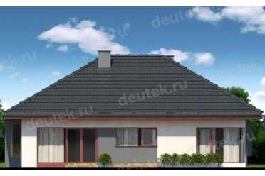 Проект европейского одноэтажного дома с  камином 15 на 10 метров DTA100215
