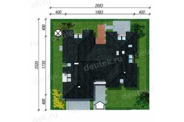 Проект элитного двухэтажного дома с двухместным гаражом и сауной в стиле хай-тек до 400 кв м - DTA100223 DTA100223