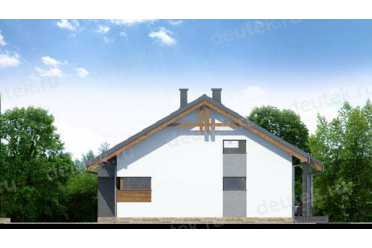 Проект европейского дома с камином 9 на 15 метров DTA10079