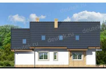 Проект одноэтажного дома из керамаблоков с одноместным гаражом - DTN100051 DTN100051