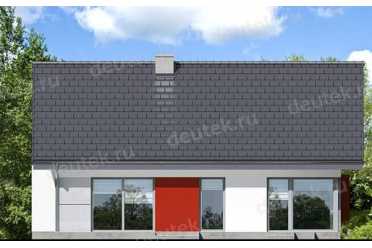 Проект двухэтажного дома из керамоблоков с мансардой и камином DTV100227