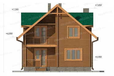 Проект деревянного дома до 150 кв м DTW0001