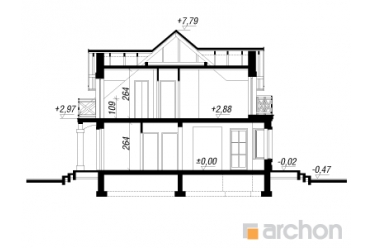 Проект небольшого дома с 4 спальнями 10х12 DT0611