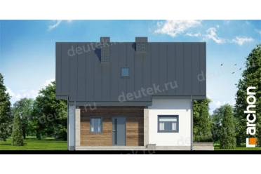 Проект небольшого дома с террасой 9х9 DT0618