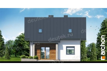 Проект небольшого дома с террасой 9х9 DT0618