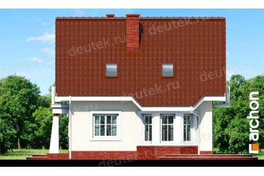 Проект дома с гаражом и балконом DT0621