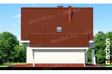 Проект дома с гаражом и балконом DT0621