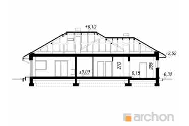 Проект одноэтажного большого дома с гаражом DT0671