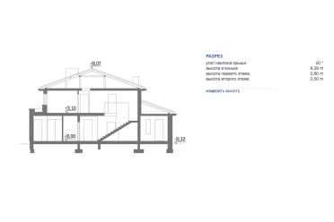 Проект двухэтажного дома с гаражом до 250 кв DTM228