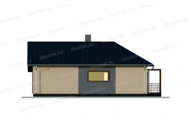 Проект каркасного дома с большими окнами DTW0041