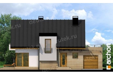 Проект небольшого дома с гаражом и камином DT0515